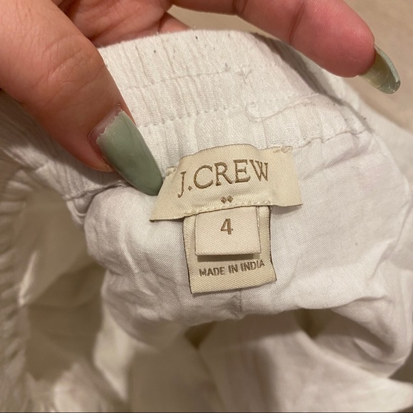 J Crew White shorts with black embroidery - Picture 4 of 4